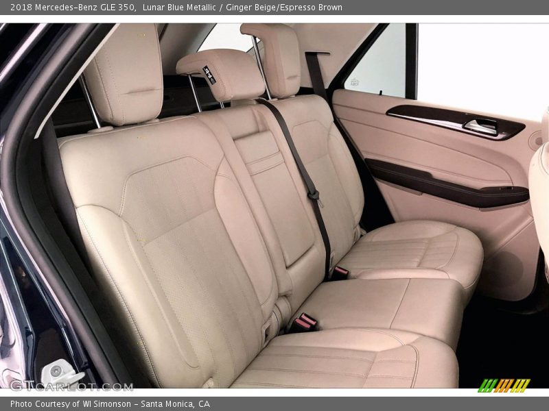 Lunar Blue Metallic / Ginger Beige/Espresso Brown 2018 Mercedes-Benz GLE 350