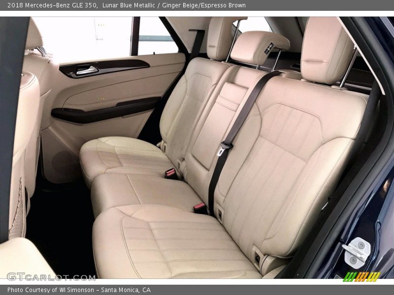 Lunar Blue Metallic / Ginger Beige/Espresso Brown 2018 Mercedes-Benz GLE 350