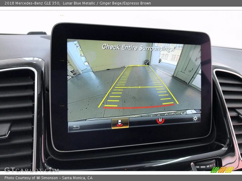 Lunar Blue Metallic / Ginger Beige/Espresso Brown 2018 Mercedes-Benz GLE 350