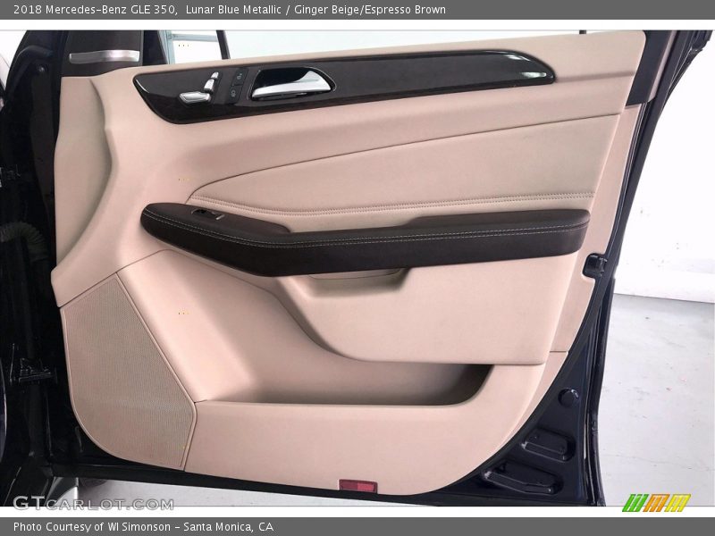 Lunar Blue Metallic / Ginger Beige/Espresso Brown 2018 Mercedes-Benz GLE 350