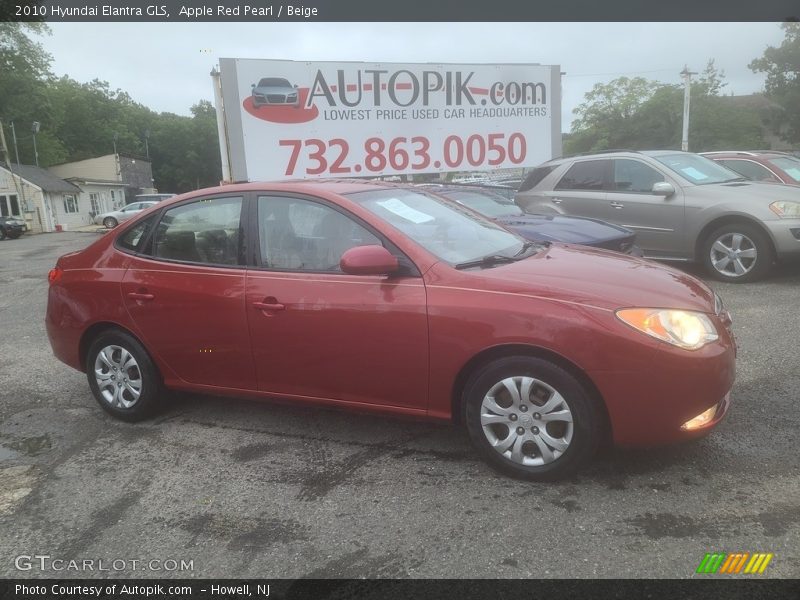 Apple Red Pearl / Beige 2010 Hyundai Elantra GLS