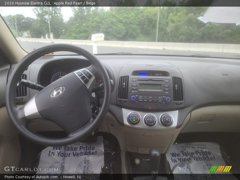 Apple Red Pearl / Beige 2010 Hyundai Elantra GLS