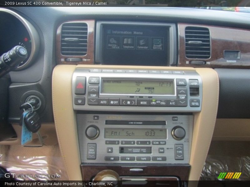 Controls of 2009 SC 430 Convertible