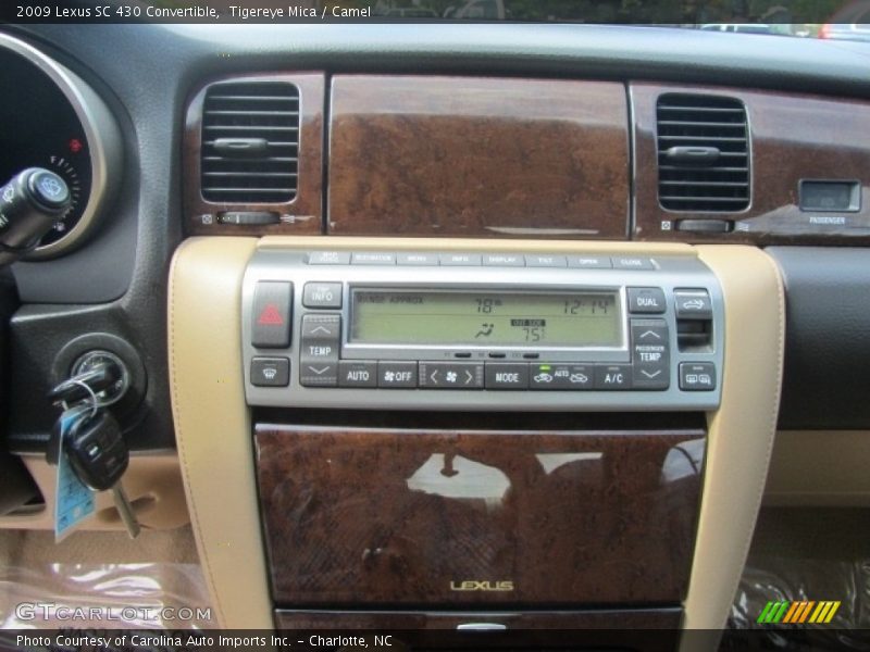 Controls of 2009 SC 430 Convertible