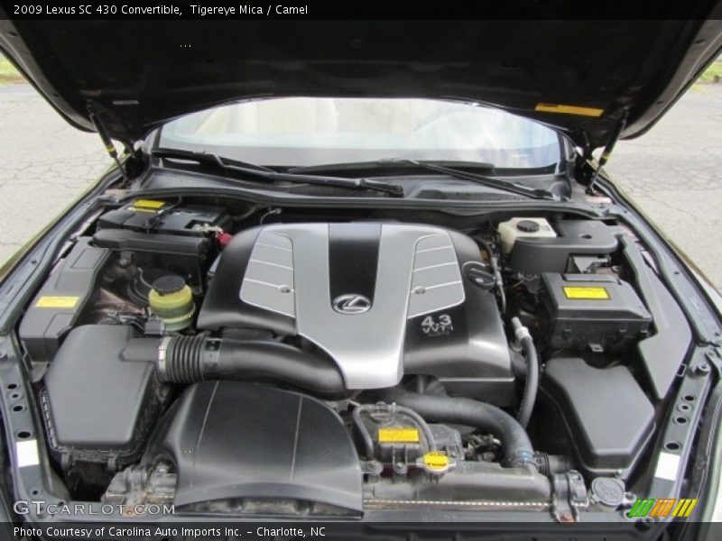  2009 SC 430 Convertible Engine - 4.3 Liter DOHC 32-Valve VVT-i V8