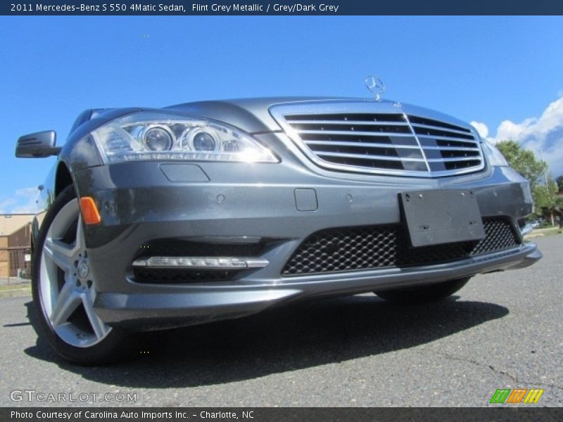 Flint Grey Metallic / Grey/Dark Grey 2011 Mercedes-Benz S 550 4Matic Sedan