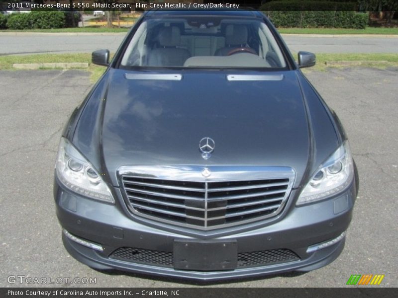 Flint Grey Metallic / Grey/Dark Grey 2011 Mercedes-Benz S 550 4Matic Sedan