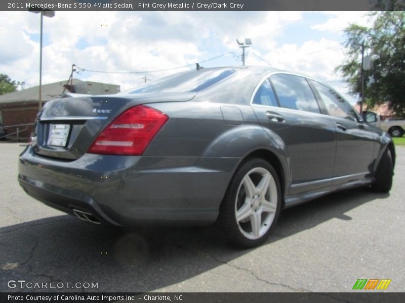 Flint Grey Metallic / Grey/Dark Grey 2011 Mercedes-Benz S 550 4Matic Sedan