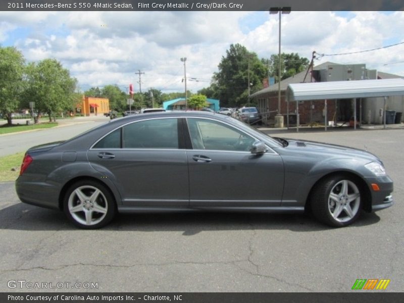 Flint Grey Metallic / Grey/Dark Grey 2011 Mercedes-Benz S 550 4Matic Sedan