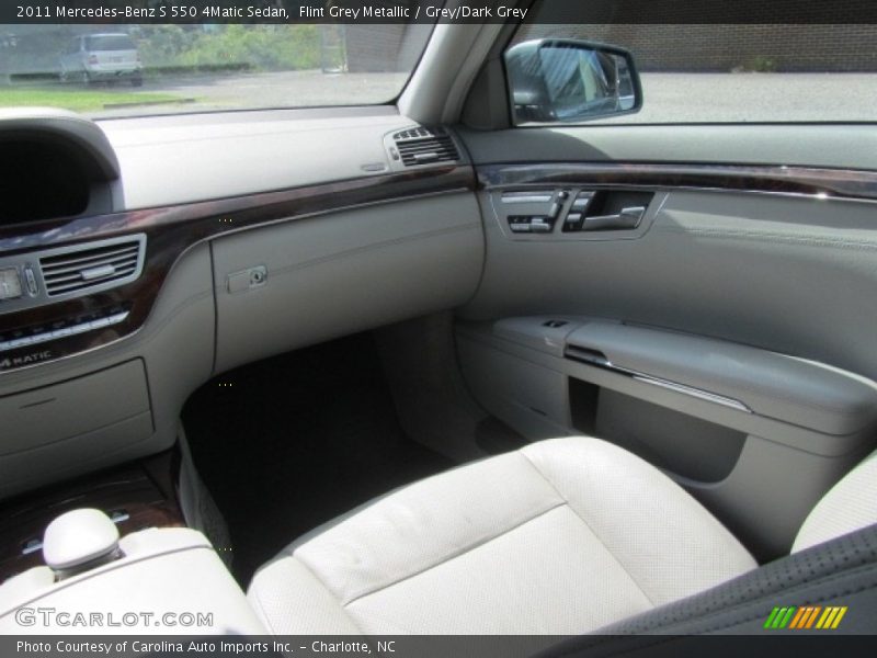 Flint Grey Metallic / Grey/Dark Grey 2011 Mercedes-Benz S 550 4Matic Sedan