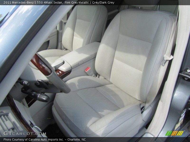 Flint Grey Metallic / Grey/Dark Grey 2011 Mercedes-Benz S 550 4Matic Sedan