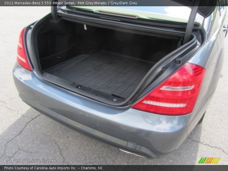 Flint Grey Metallic / Grey/Dark Grey 2011 Mercedes-Benz S 550 4Matic Sedan