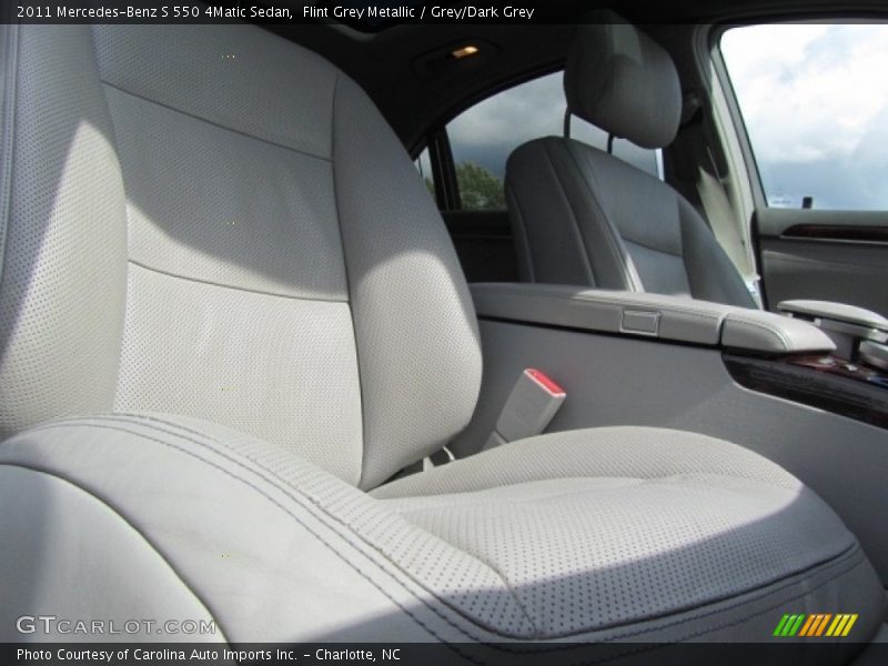 Flint Grey Metallic / Grey/Dark Grey 2011 Mercedes-Benz S 550 4Matic Sedan