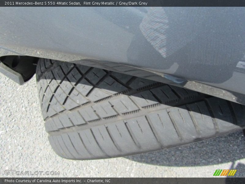 Flint Grey Metallic / Grey/Dark Grey 2011 Mercedes-Benz S 550 4Matic Sedan