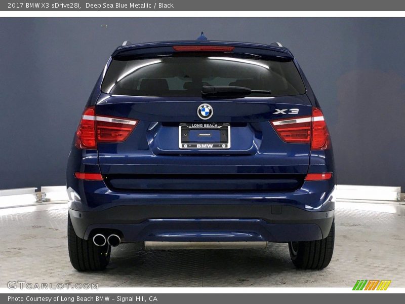 Deep Sea Blue Metallic / Black 2017 BMW X3 sDrive28i