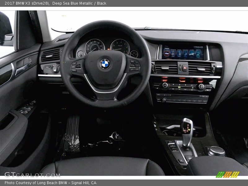 Deep Sea Blue Metallic / Black 2017 BMW X3 sDrive28i