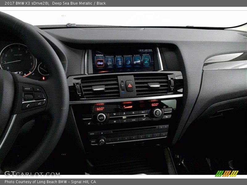 Deep Sea Blue Metallic / Black 2017 BMW X3 sDrive28i