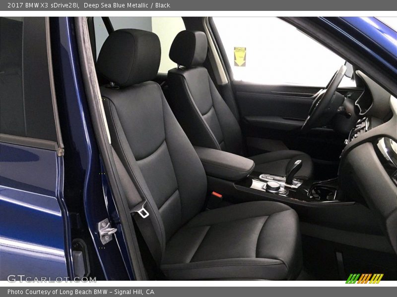 Deep Sea Blue Metallic / Black 2017 BMW X3 sDrive28i