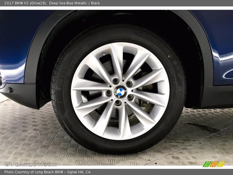 Deep Sea Blue Metallic / Black 2017 BMW X3 sDrive28i