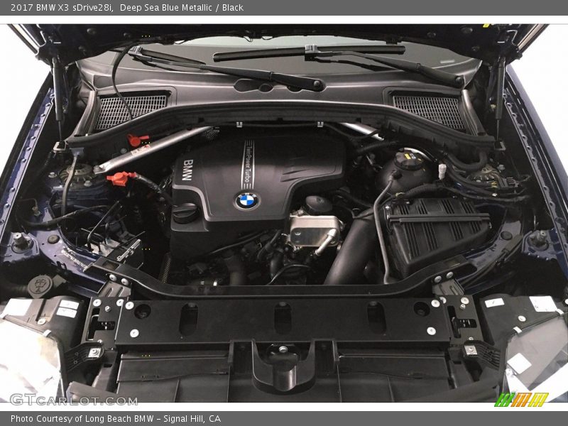 Deep Sea Blue Metallic / Black 2017 BMW X3 sDrive28i