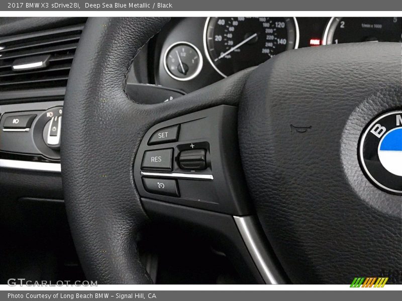Deep Sea Blue Metallic / Black 2017 BMW X3 sDrive28i
