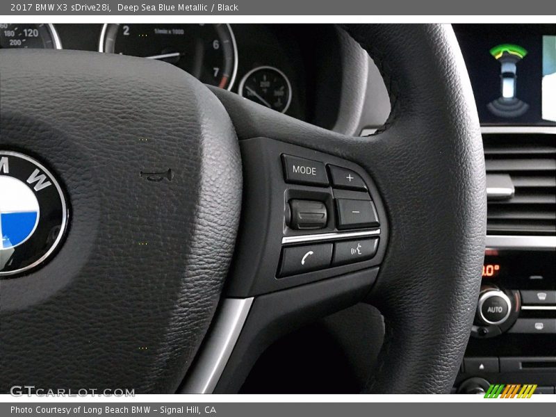 Deep Sea Blue Metallic / Black 2017 BMW X3 sDrive28i