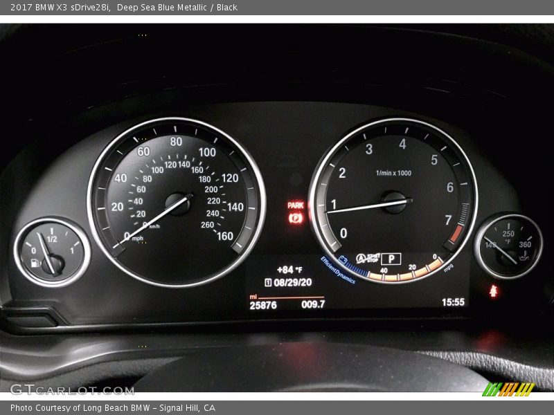 Deep Sea Blue Metallic / Black 2017 BMW X3 sDrive28i