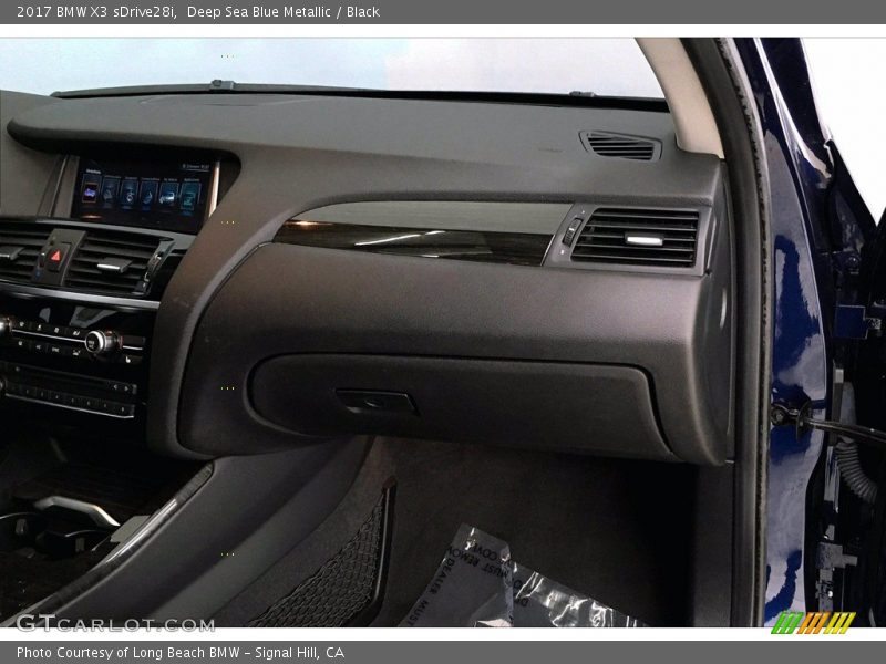 Deep Sea Blue Metallic / Black 2017 BMW X3 sDrive28i