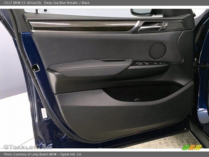 Deep Sea Blue Metallic / Black 2017 BMW X3 sDrive28i