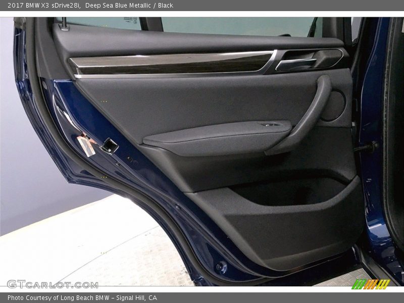 Deep Sea Blue Metallic / Black 2017 BMW X3 sDrive28i
