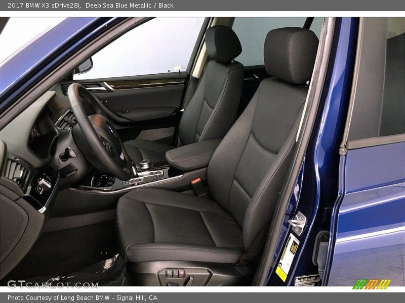 Deep Sea Blue Metallic / Black 2017 BMW X3 sDrive28i