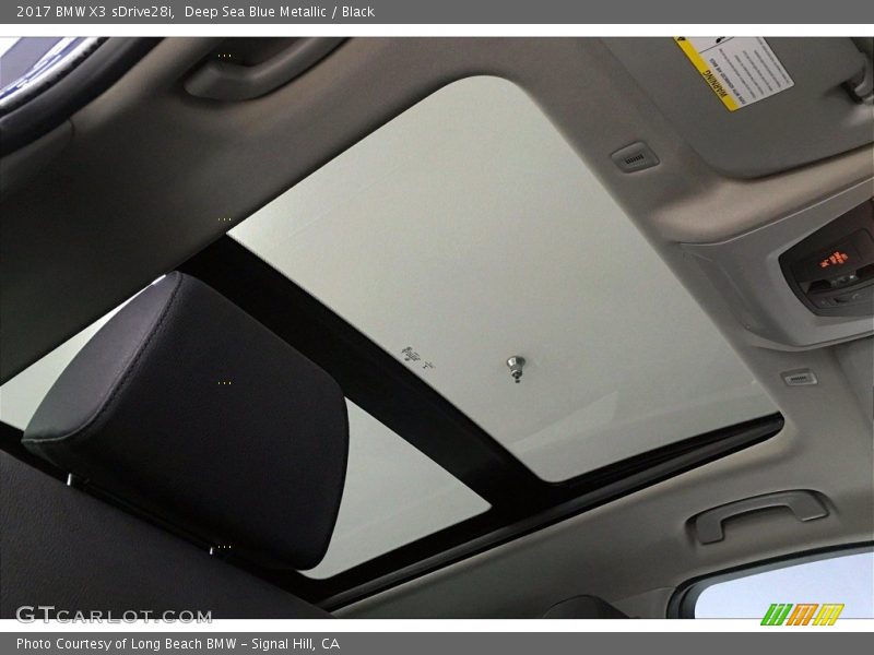 Deep Sea Blue Metallic / Black 2017 BMW X3 sDrive28i