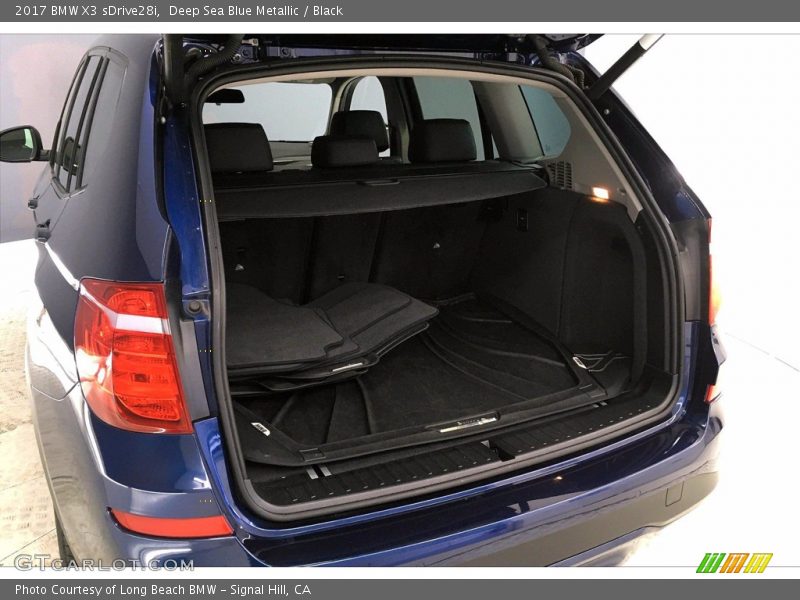 Deep Sea Blue Metallic / Black 2017 BMW X3 sDrive28i
