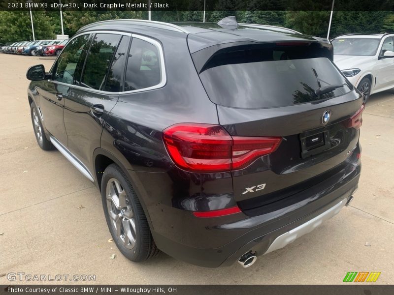 Dark Graphite Metallic / Black 2021 BMW X3 xDrive30i