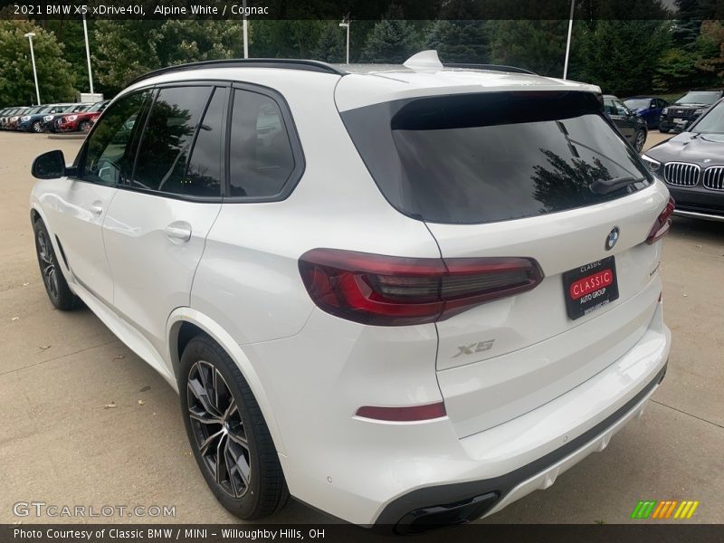 Alpine White / Cognac 2021 BMW X5 xDrive40i