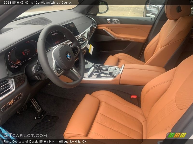  2021 X5 xDrive40i Cognac Interior