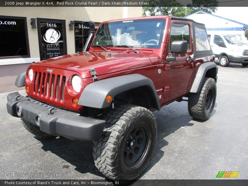 Red Rock Crystal Pearl / Dark Khaki/Medium Khaki 2008 Jeep Wrangler X 4x4
