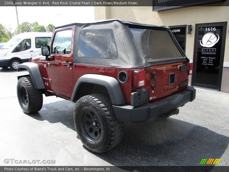 Red Rock Crystal Pearl / Dark Khaki/Medium Khaki 2008 Jeep Wrangler X 4x4