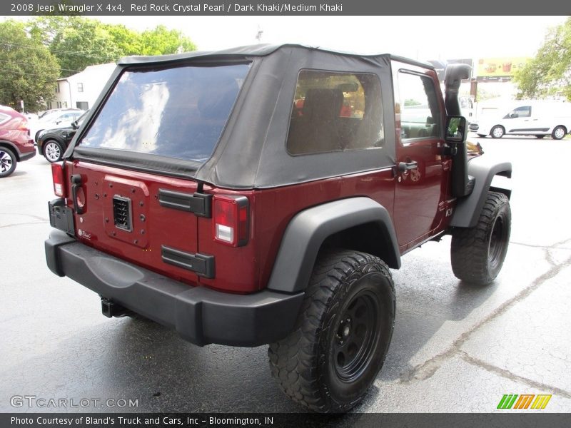Red Rock Crystal Pearl / Dark Khaki/Medium Khaki 2008 Jeep Wrangler X 4x4