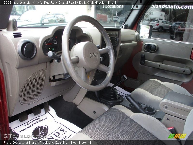 Red Rock Crystal Pearl / Dark Khaki/Medium Khaki 2008 Jeep Wrangler X 4x4