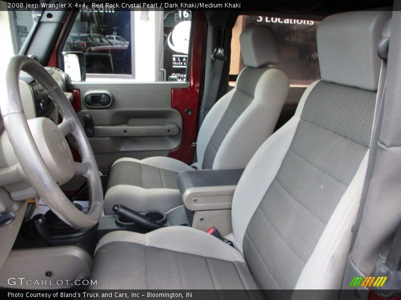 Red Rock Crystal Pearl / Dark Khaki/Medium Khaki 2008 Jeep Wrangler X 4x4
