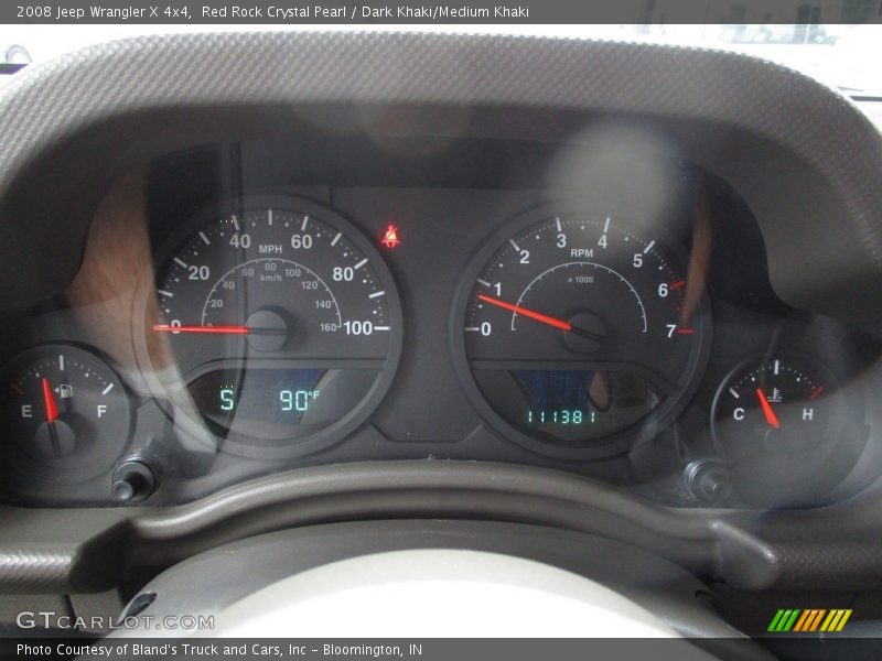 Red Rock Crystal Pearl / Dark Khaki/Medium Khaki 2008 Jeep Wrangler X 4x4
