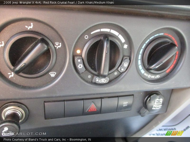 Red Rock Crystal Pearl / Dark Khaki/Medium Khaki 2008 Jeep Wrangler X 4x4