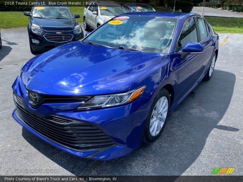 Blue Crush Metallic / Black 2018 Toyota Camry LE