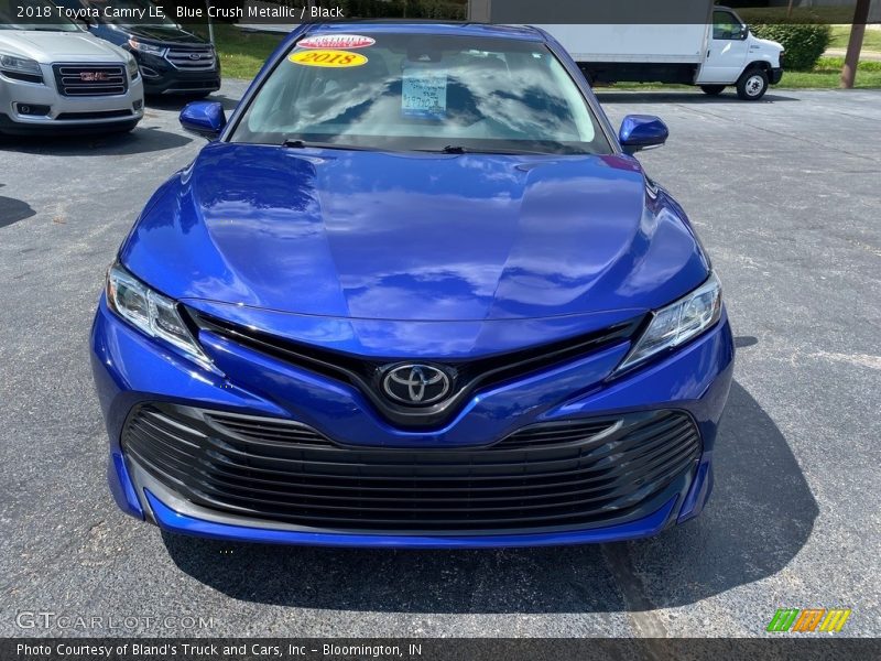 Blue Crush Metallic / Black 2018 Toyota Camry LE