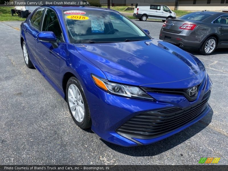 Blue Crush Metallic / Black 2018 Toyota Camry LE