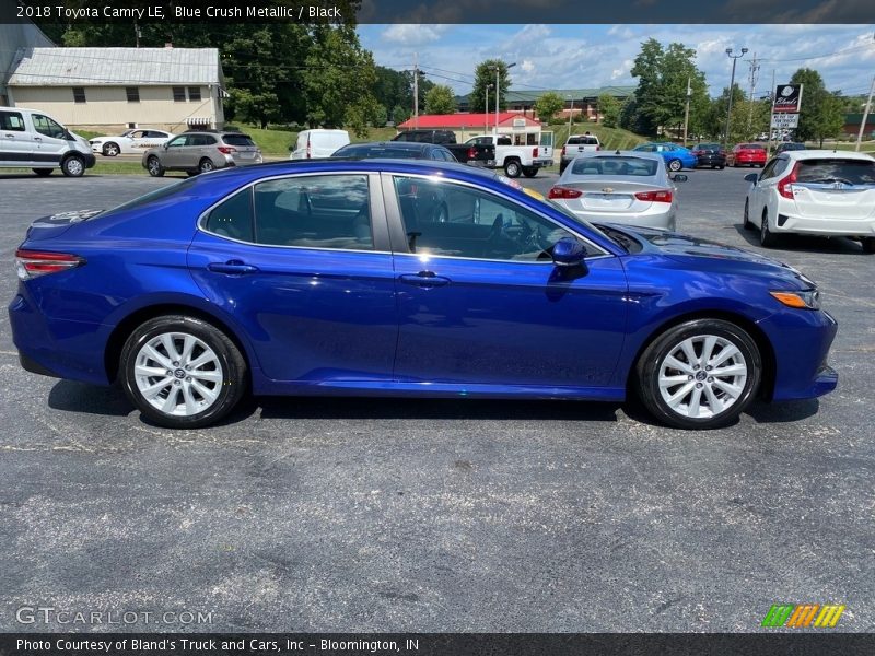 Blue Crush Metallic / Black 2018 Toyota Camry LE