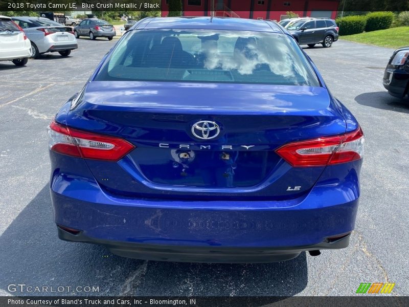 Blue Crush Metallic / Black 2018 Toyota Camry LE