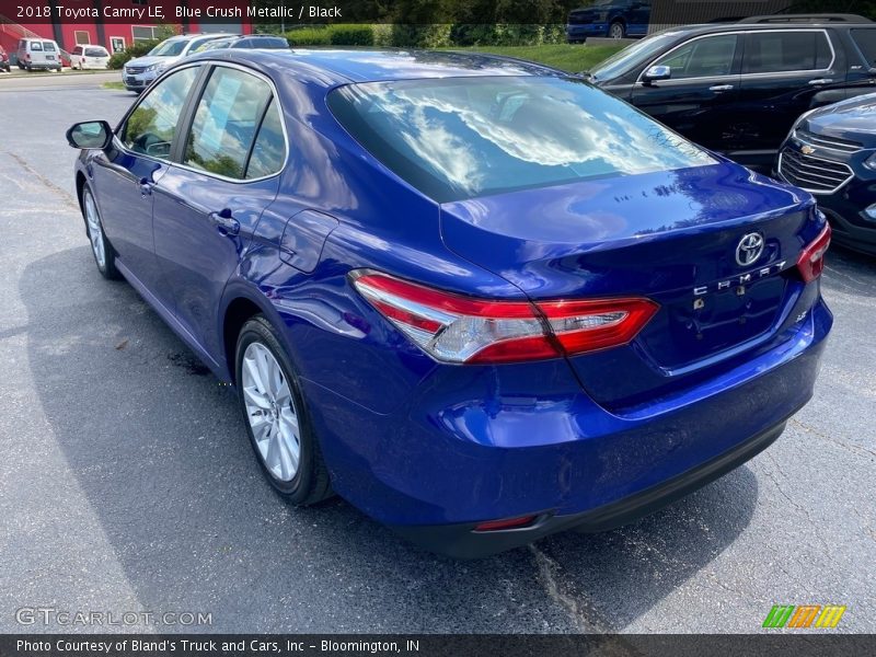 Blue Crush Metallic / Black 2018 Toyota Camry LE