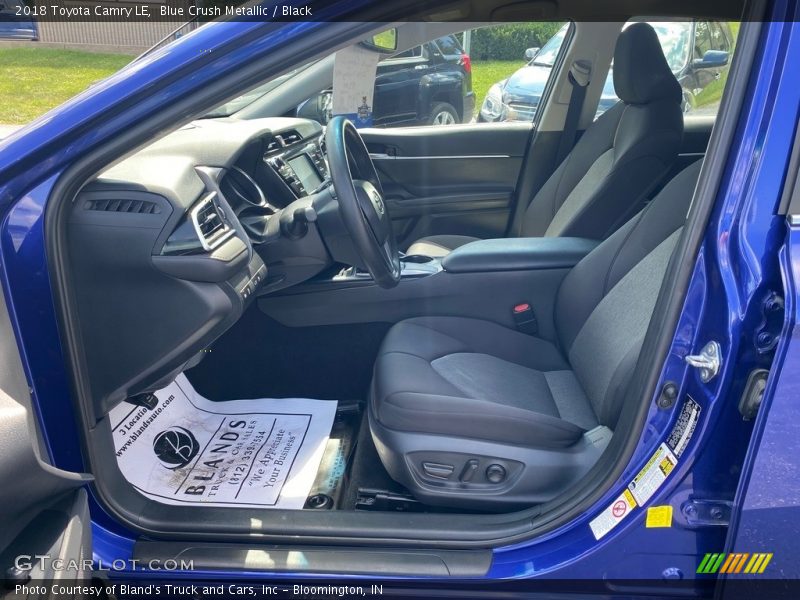 Blue Crush Metallic / Black 2018 Toyota Camry LE